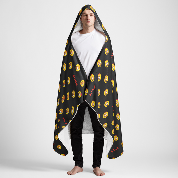 Bonk Sherpa Hooded Blanket 60"x80"