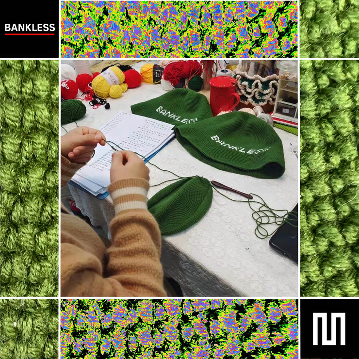 "Bankless" Crocheted Bucket Hat