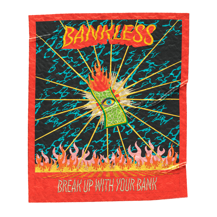 "In Bankless We Trust" Velvet Wall Tapestry